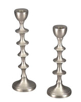 Aluminium Tiered Candle Holder (l) - Silver