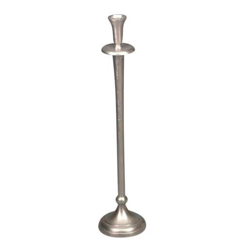 Aluminium Round Candle Holder (s) - Silver