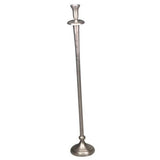 Aluminium Round Candle Holder (l) - Silver