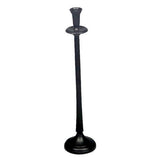 Aluminium Round Candle Holder (s) - Black - 130 X 130 X 590