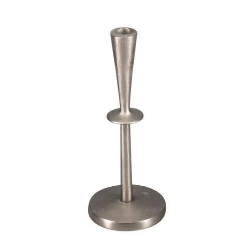 Aluminium 1 Tier Round Candle Holder - Silver