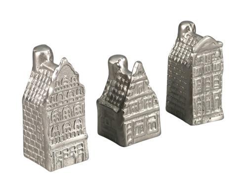 Aluminium House Decorative Sculpture - Silver - 40 X 40 X 100