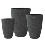 Athena Stone Lite Planter Set of 3 - Ash Stone