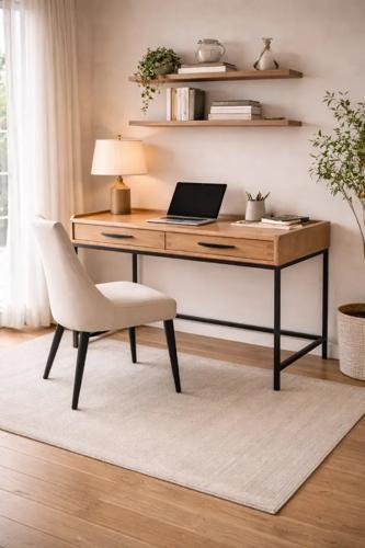 Desk - Oak / Metal