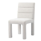 Accord Dining Chair - Birchwood / Boucle - 480 X 625 X 875