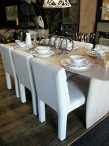 Accord Dining Chair - Birchwood / Boucle - 480 X 625 X 875