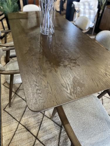Cellini Dining Table - Ashwood Solid Base with Ashwood + Veneer Top