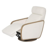 Oakmount Electric Recliner - Ashwood and Boucle Fabric