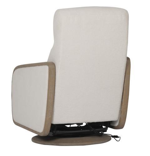 Oakmount Electric Recliner - Ashwood and Boucle Fabric