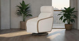 Oakmount Electric Recliner - Ashwood and Boucle Fabric