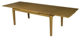Atlas Ash Extension Dining Table - 500mm Ext At Each End