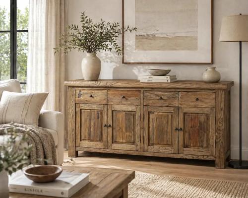 Reclaimed Elm Sideboard - 2000 X 480 X 840