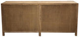 Elm Sideboard 4 Door, Mirrored Doors - 1950 X 450 X 900