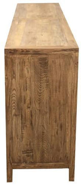 Elm Sideboard 4 Door, Mirrored Doors - 1950 X 450 X 900