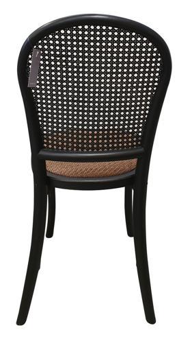 Dining Chair Black Chinese Oak - 430 X 480 X 880