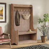 Old Oak Entrance Unit Withseat & Hooks - Reclaimed Oak