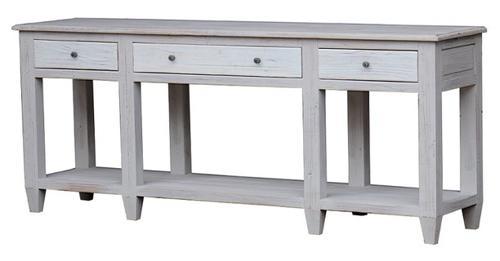 Sand / Antique White Console Table - 2090 X 480 X 850