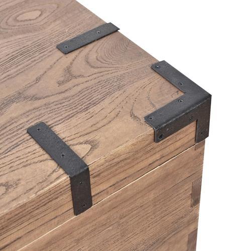Reclaimed Oak Trunk Sidetable - Reclaimed Natural Oak