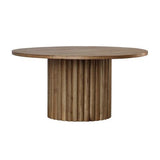 Oak Round Pedestal Dining Table - Oak - 1550 X 1550 X 760