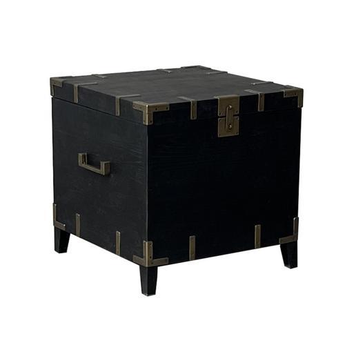 Harlequin Trunk Side Table - Old Pine / Metal Fittings