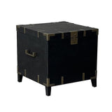 Harlequin Trunk Side Table - Old Pine / Metal Fittings