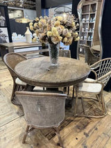 Montpellier Dining Table - Reclaimed Elm - 1500 X 1500 X 770