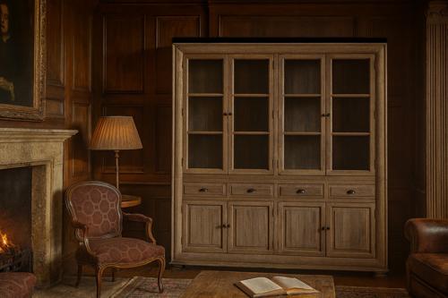 Homestead Large Wall Unit with 4 Doors & 4 Drawers - Reclaimed Oak
