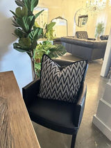 Snugg & Co. Cushion Cover - Jacquard Cushion Cover - Black White Jacqua - CO4020