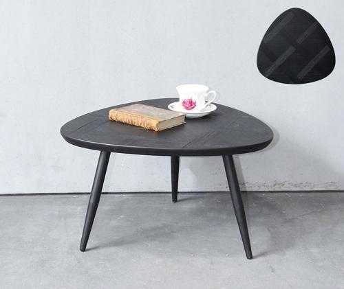 Wooden Side Table - Black - 560 X 560 X 340