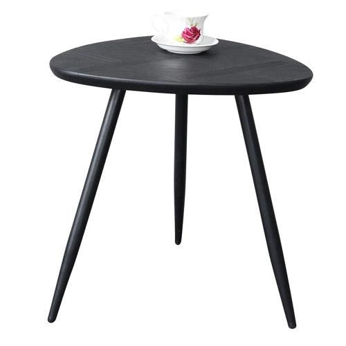 Wooden Side Table - Black - 500 X 500 X 510