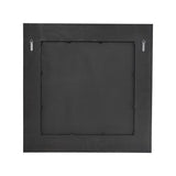 Black Oak & Gold Square Mirror - Oak Veneer / MDF