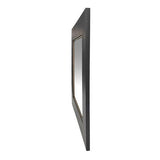 Black Oak & Gold Square Mirror - Oak Veneer / MDF
