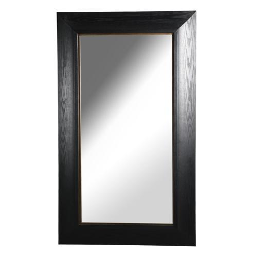 Black Oak Rectangle Wall Mirror - Oak Veneer / MDF