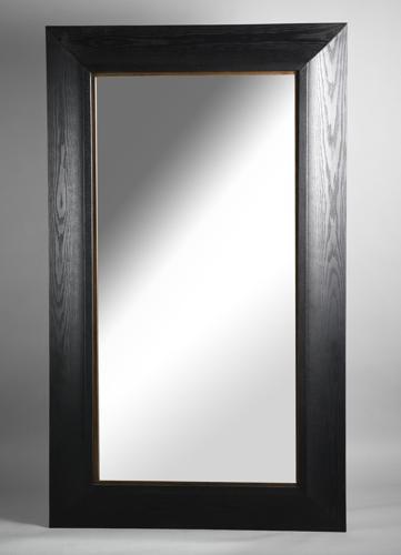 Black Oak Rectangle Wall Mirror - Oak Veneer / MDF