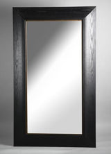 Black Oak Rectangle Wall Mirror - Oak Veneer / MDF