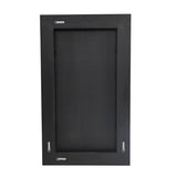 Black Oak Rectangle Wall Mirror - Oak Veneer / MDF