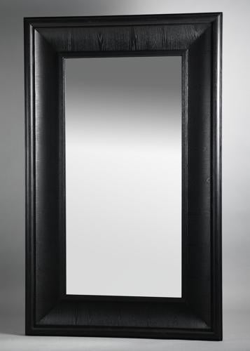 Black Walnut Rectangle Floor Mirror - Oak Veneer / MDF