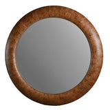 Walnut Round Mirror - Veneer / MDF - 1520x1520x55; 28kgs