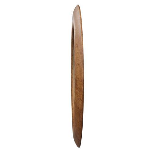 Walnut Round Mirror - Veneer / MDF - 1520x1520x55; 28kgs