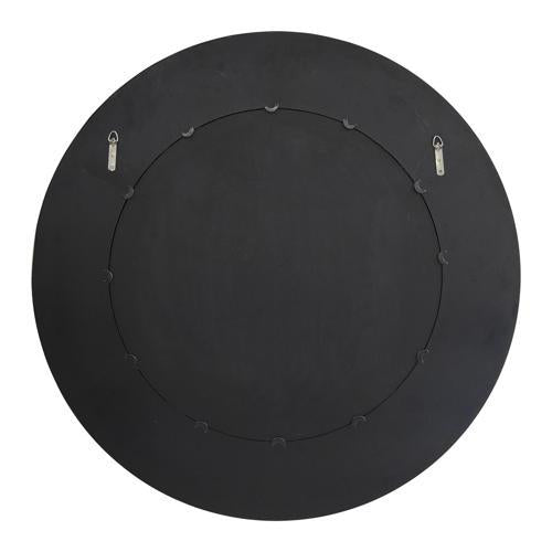 Walnut Round Mirror - Veneer / MDF - 1100x1100x60; 13kgs