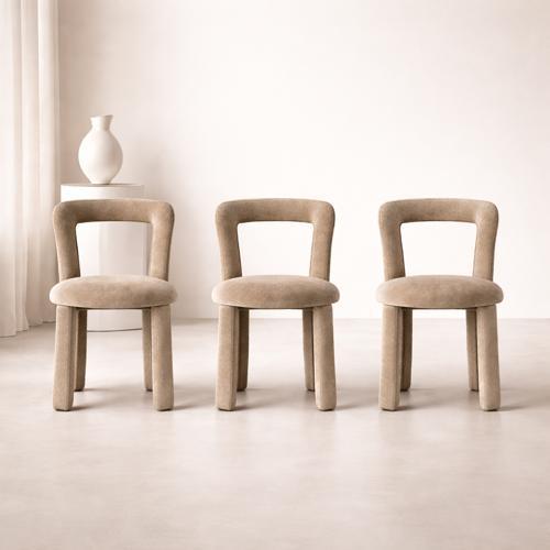 Berlin Dining Chair - Mink - 460 X 570 X 795