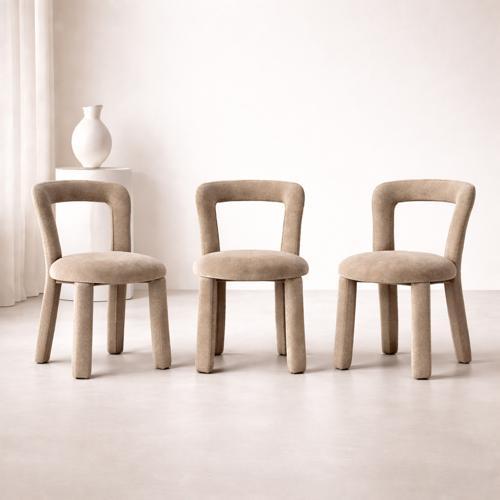 Berlin Dining Chair - Mink - 460 X 570 X 795