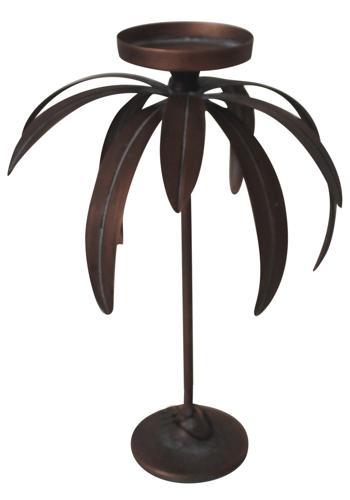 Palm Candle Holder - 260 X 260 X 400