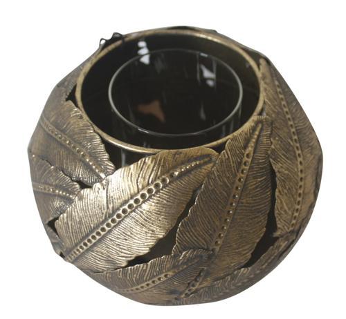 Round Leaf Candle Holder - 180 X 180 X 140