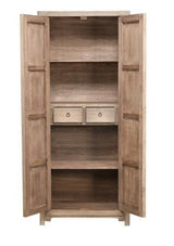 Lotus & Jade Tall 2 Door Cabinet - Poplar - 850 X 450 X 2000