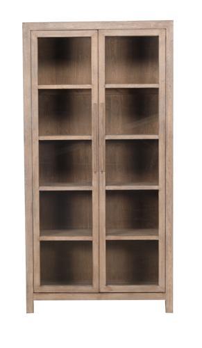 Lotus & Jade Tall 2 Door Display Cabinet - Reclaimed Pine