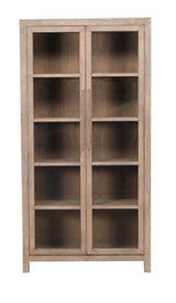 Lotus & Jade Tall 2 Door Display Cabinet - Reclaimed Pine