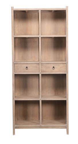 Lotus & Jade Tall Display Cabinet - Reclaimed Pine