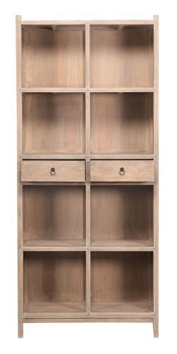 Lotus & Jade Tall Display Cabinet - Reclaimed Pine