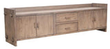 Lotus & Jade Entertainment Cabinet - Ash Wood